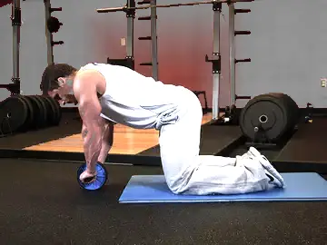 Correct form for the Ab Roller