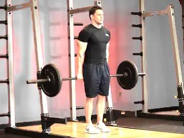 Barbell Shrug Behind The Back