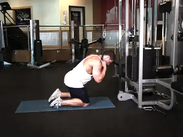 Correct form for the Cable Crunch