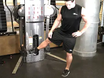 Correct form for the Cable Hip Adduction