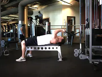 Correct form for the Cable Lying Triceps Extension