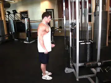 Correct form for the Cable One Arm Tricep Extension