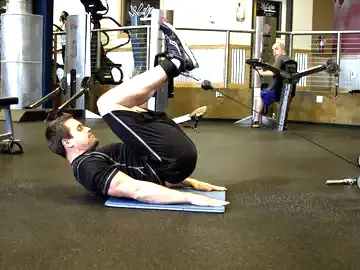 Correct form for the Cable Reverse Crunch