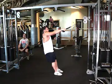 Correct form for the Cable Rope Rear-Delt Rows