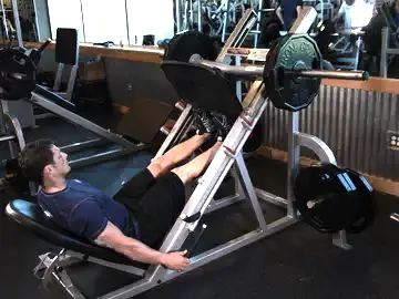 Calf Press On The Leg Press Machine
