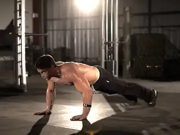Correct form for the Clock Push-Up