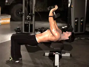 Correct form for the Close-Grip Dumbbell Press