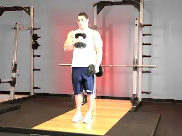 Correct form for the Cross Body Hammer Curl
