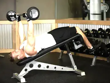 Correct form for the Decline Close-Grip Bench To Skull Crusher