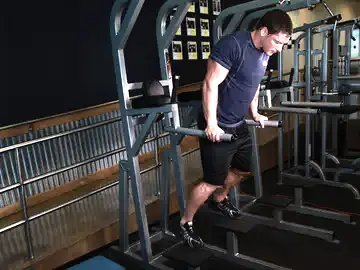 Correct form for the Dips - Chest Version