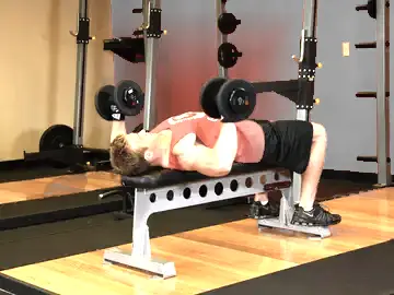 Correct form for the Dumbbell Bench Press