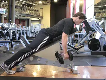 Correct form for the Dumbbell Incline Row