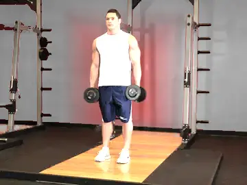 Correct form for the Dumbbell Rear Lunge