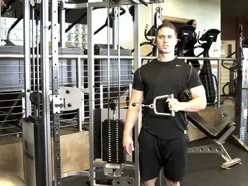 Correct form for the External Rotation with Cable