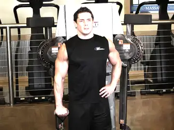 Correct form for the Front Cable Raise