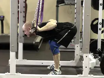 Correct form for the Hanging Bar Good Morning