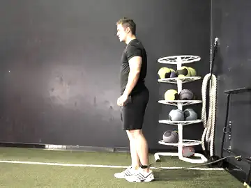 Correct form for the Hip Flexion with Band