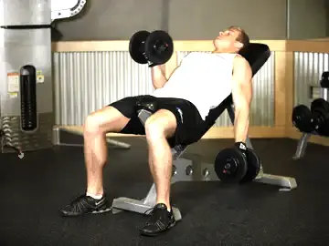 Correct form for the Incline Dumbbell Curl