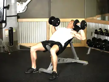 Correct form for the Incline Dumbbell Press