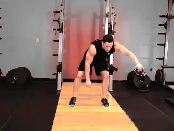 Correct form for the Kettlebell Pass Between The Legs