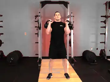 Correct form for the Kettlebell Thruster