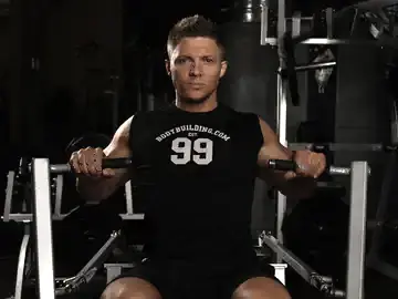 Correct form for the Leverage Chest Press