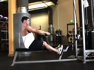 Correct form for the Low Pulley Row To Neck