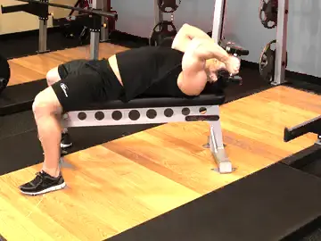 Correct form for the Lying Dumbbell Tricep Extension