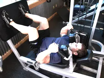 Correct form for the Lying Machine Squat