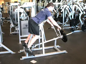 Correct form for the Lying T-Bar Row
