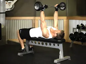 Correct form for the Lying Triceps Press