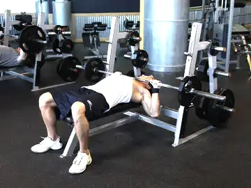 Correct form for the Neck Press