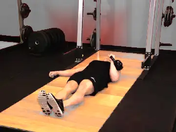 Correct form for the One-Arm Kettlebell Floor Press