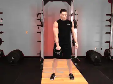 Correct form for the One-Arm Kettlebell Split Snatch