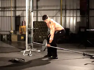Correct form for the One-Arm Long Bar Row