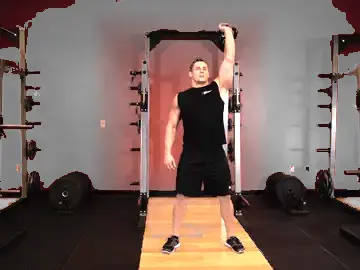 Correct form for the One-Arm Overhead Kettlebell Squats