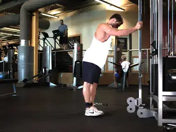 Correct form for the One-Legged Cable Kickback