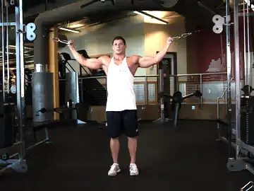 Correct form for the Overhead Cable Curl