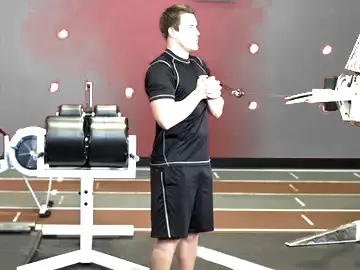 Correct form for the Pallof Press With Rotation