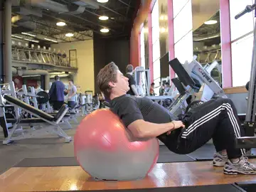 Correct form for the Physioball Hip Bridge