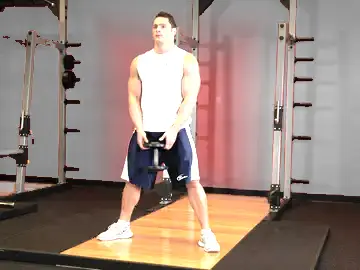 Correct form for the Plie Dumbbell Squat
