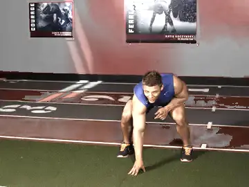 Correct form for the Return Push from Stance