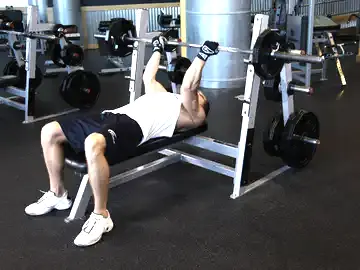Correct form for the Reverse Triceps Bench Press