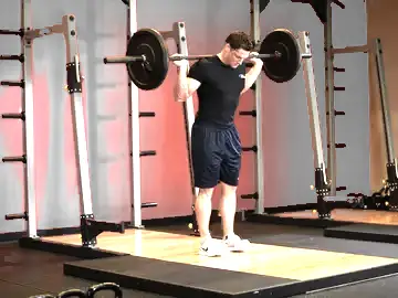 Correct form for the Rocking Standing Calf Raise