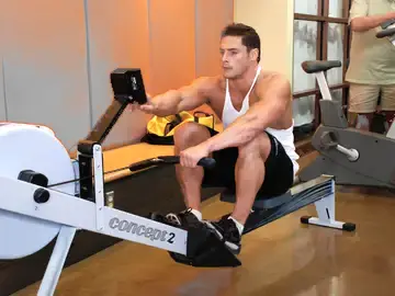 Correct form for the Rowing, Stationary