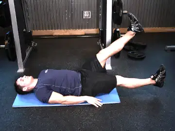 Correct form for the Scissor Kick
