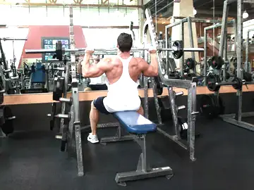 Correct form for the Seated Barbell Military Press