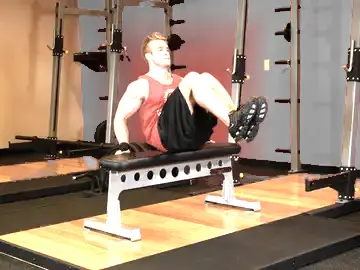 Correct form for the Seated Leg Tucks