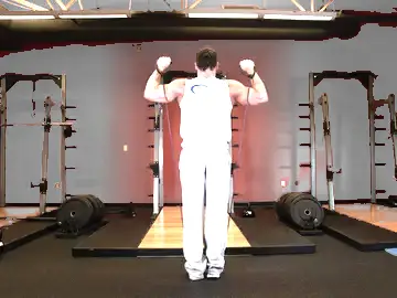 Correct form for the Shoulder Press - With Bands
