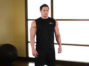 Correct form for the Shoulder Raise